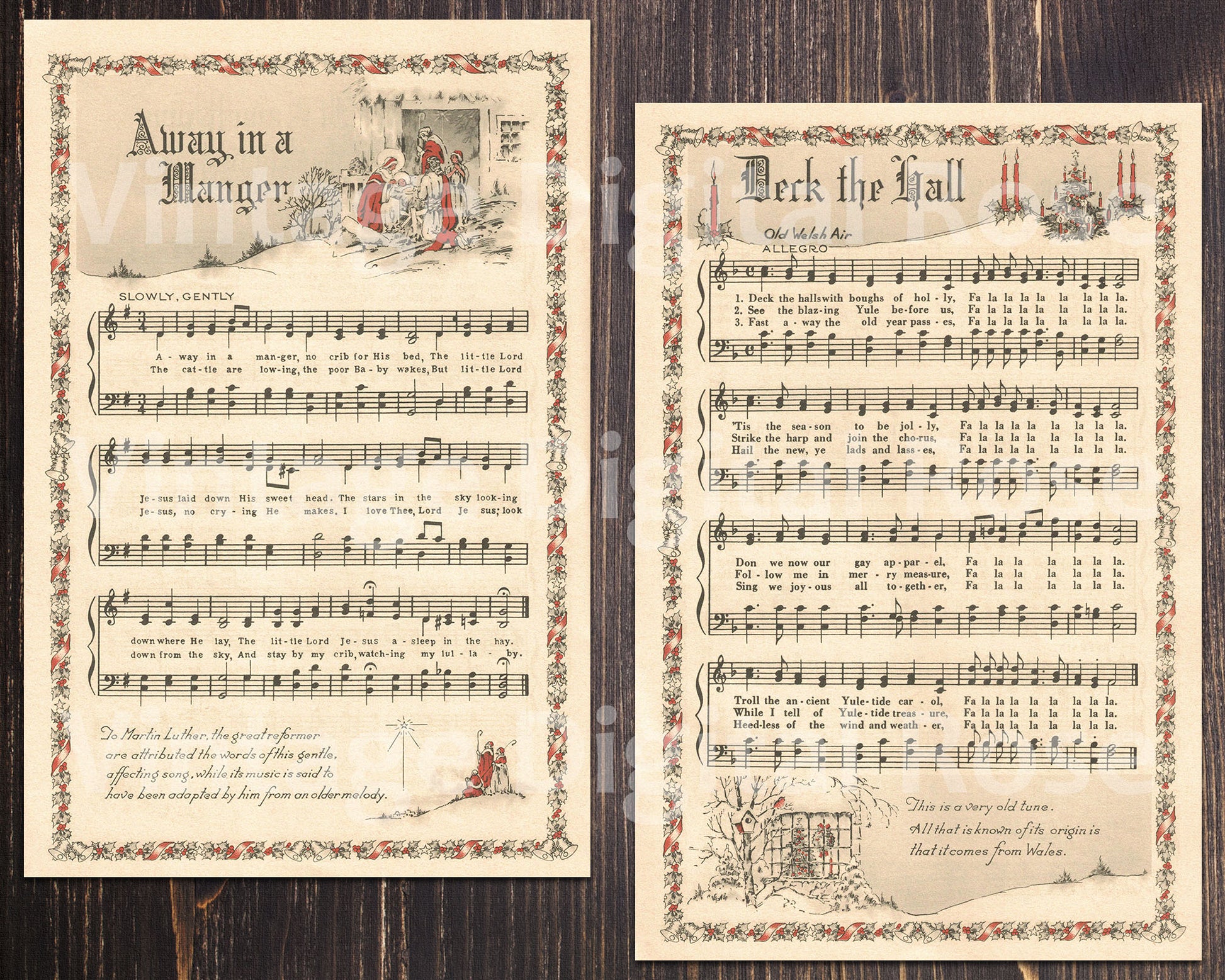 printable-vintage-christmas-carols-color-illustrations-best-sellers-to-vintagedigitalrose for Old Free Printable Vintage Christmas Sheet Music Printable Vintage Christmas Carols Color Illustrations Best Sellers To – VintageDigitalRose for Old Free Printable Vintage Christmas Sheet Music